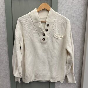 Lunya Cream Knit Sweater